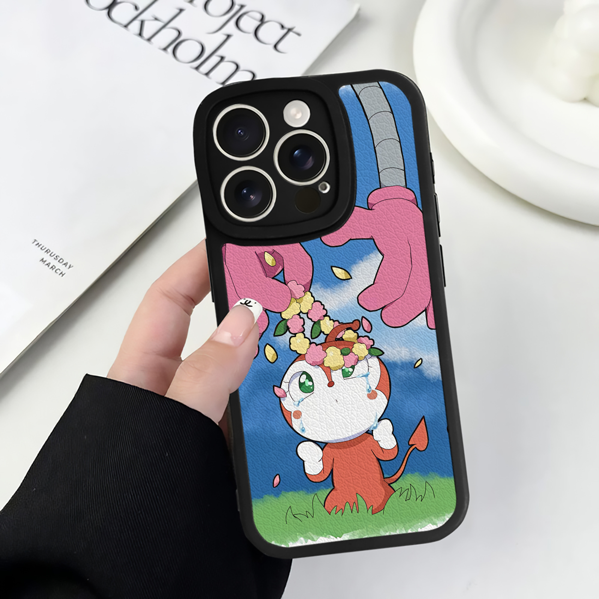 （画像用） アンパンマン Anpanman 【iPhone 16シリーズ対応】シリコンスマホケース（レザー調） 材質：シリコン
